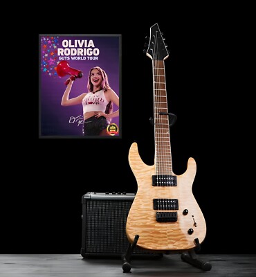 Olivia Rodrigo - Guts World Tour - Signed Reprint - Metal Sign 11