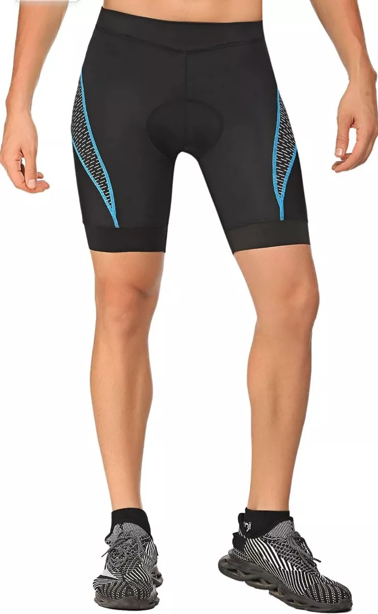 COOrun Mens Cycling Shorts Exercise Bike Shorts Padded Bicycle Shorts Size XXL