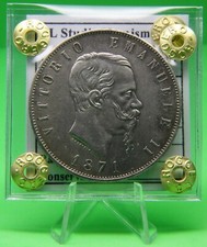 AB868-R. D'ITALIA - Vitt. Eman. II - 5 Lire 1871 MI