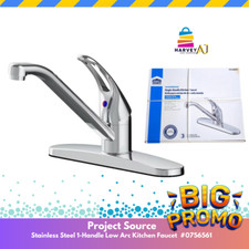 Project Source Chrome 1-Handle Low-Arc Kitchen Faucet 0756561