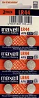LR44 Maxell (6 piece) LR44 MAXELL A76 L1154 AG13 357 New Alkaline Battery