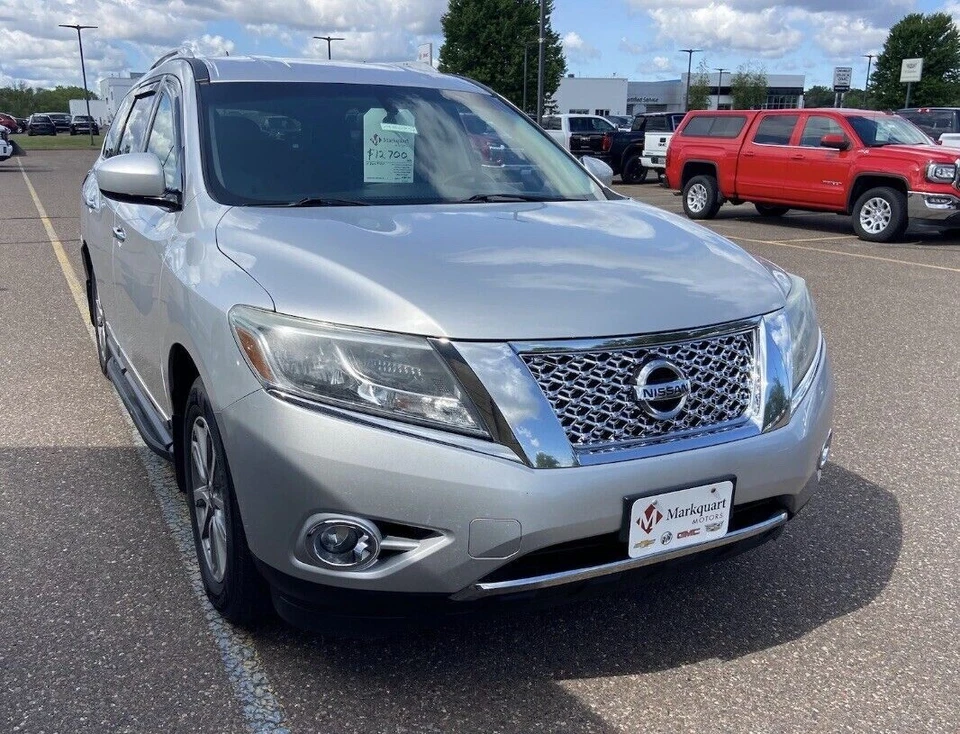 Хромированная сотовая вставка решетки для Nissan Pathfinder S SL SV 11-16 годов выпуска платиновая б/у - Изображение 3 из 4