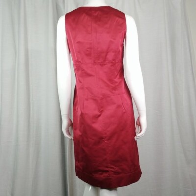 boss red dress BOSS by Hugo Boss Red and Black Dress- Size 0  The Saved Collection