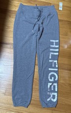 Tommy Hilfiger Sport Women Grey Sweatpants Drawstring Waist Size S