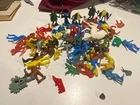 Vintage Playset Figures Lot 1960s- 80s For Mods Parts  Marx MPC DFC Dragonriders