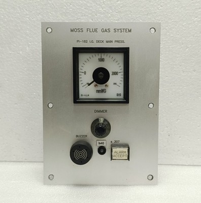 MOSS Rauchfang Gas System PI-182 I. G. Decke Main Presse Indikator Panel Deif