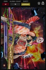 WWE Topps Slam Cosmic DIGITAL Asuka Legendary Black 10 CC