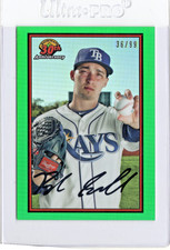 BLAKE SNELL SP#36/99 2019 BOWMAN CHROME 30TH ANNIVERSARY GREEN REFRACTOR DODGERS