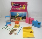 Vintage 1978 Mattel Barbie Doll Get Aways Play Paks # 2317 Travel Luggage In Box