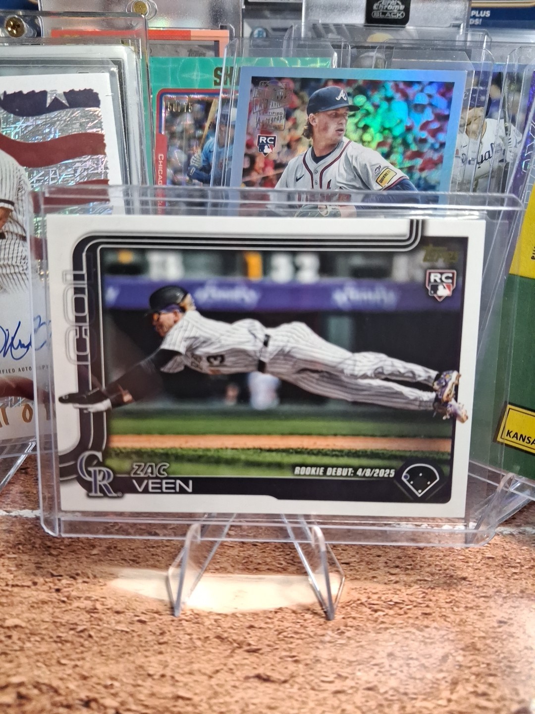 2025 Topps Update Zac Veen Golden Mirror, Card # US2