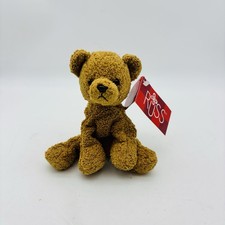 NEW Russ Berrie  Cubby  Golden Brown Bear Beanie Soft Toy 4  Luv Pets Chamois