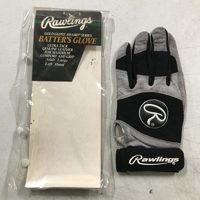 Rawlings Baseball-Handschuh Herren Links Grau Gold Leder Spandex L