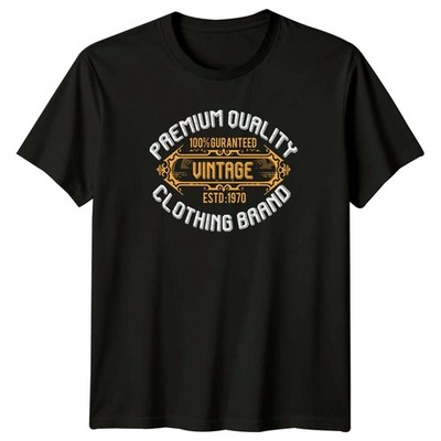 Premium Qualität 100% Garantiert Vintage Estd:1970 T-Shirt Vintage Kleidung
