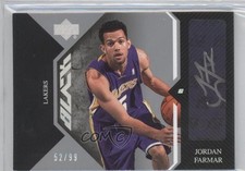 2006-07 Upper Deck UD Black Auto Rookies 52/99 Jordan Farmar #AR-JF Auto 1h8