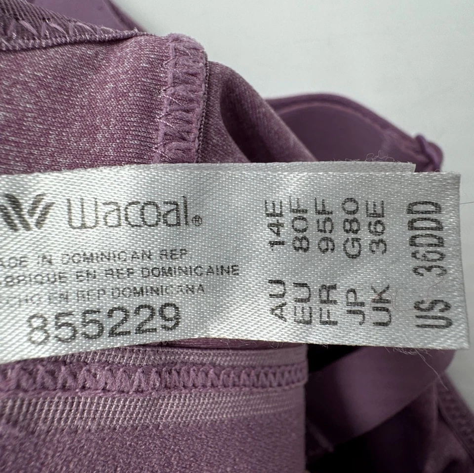 Sujetador deportivo convertible con aros Wacoal para mujer 36DDD rosa ropa deportiva Foto 4 de 4