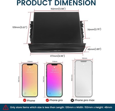 【CD】Pieces / Same Storage Box Pocket One Single Double Din Dash Universal Car CD