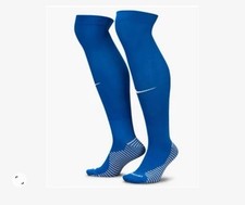 Nike Matchfit Knee High Soccer Socks 1 Pair Blue Grey SX6836 465 Sz M 6-8 