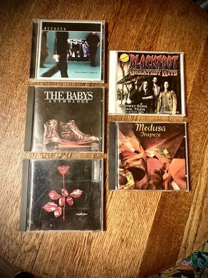 Empty CD Case Lot Depeche Mode Bee Gees Blackfoot Trapeze Babys NO CDs