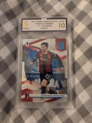 2021 Panini Chronicles Donruss Elite Bologna Roberto Soriano Platinum 1/1 MGC 10