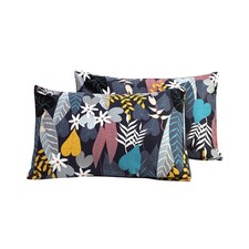 Botanical Pillow Cases Queen 100 Cotton Colorful Boho Floral Pillow Covers S...