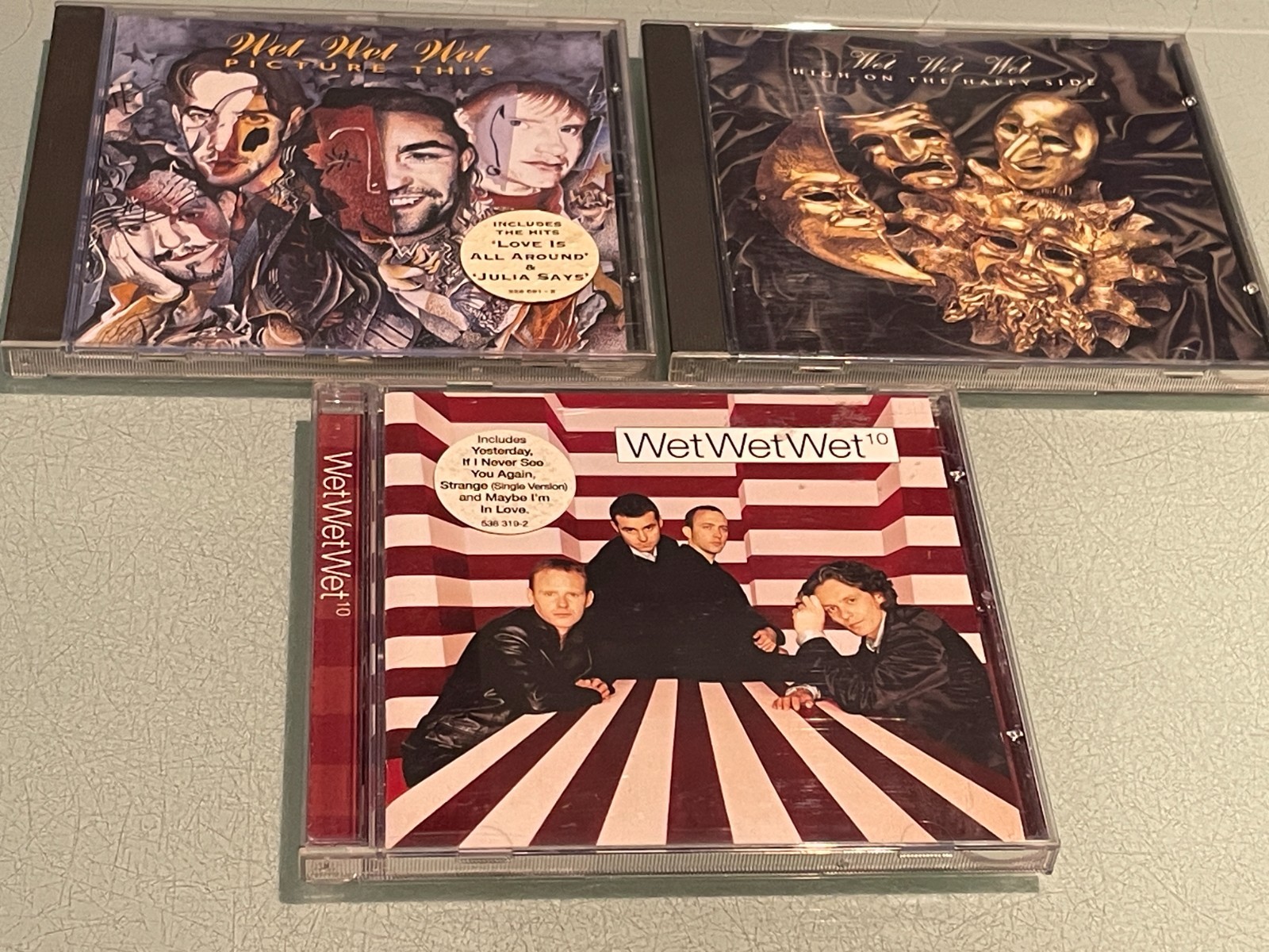 Wet Wet Wet - 3 Original CD Albums - High on The Happy Side - Picture This - 10
