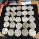 Lot of 25 Peace Silver Dollars 1922 - 25 Circulated $1   0.9 Fine  Silver AU