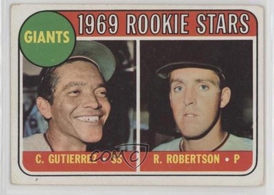 1969 Topps 1969 Rookie Stars Cesar Gutierrez Rich Robertson #16 Rookie RC 08z4
