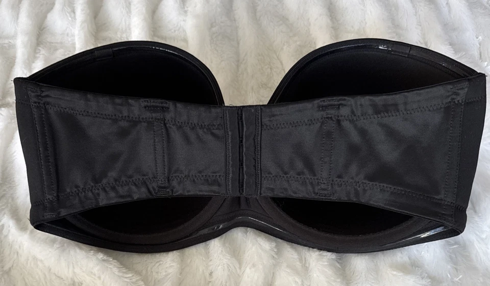 Sujetador sin tirantes Wacoal 854119 "Alfombra Roja" para mujer forrado negro con aros 38DDD Foto 2 de 4