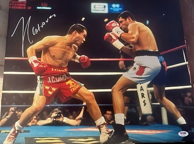 Julio Cesar Chavez Autographed Boxing Photo PSA/DNA Authenticated 16x20