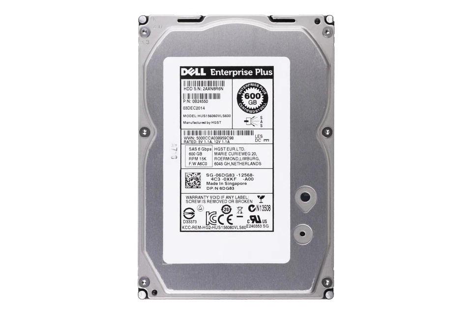 Hard drive Dell 600GB HDD SAS 6G 3.5" 6DG83 - Image 2 of 2