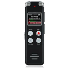 EVISTR 64GB Digital Voice Recorder with Playback - Voice Activated, USB, MP3