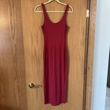 Women's Solid Red Fashion Nova Tight Fitting Dress Size Large