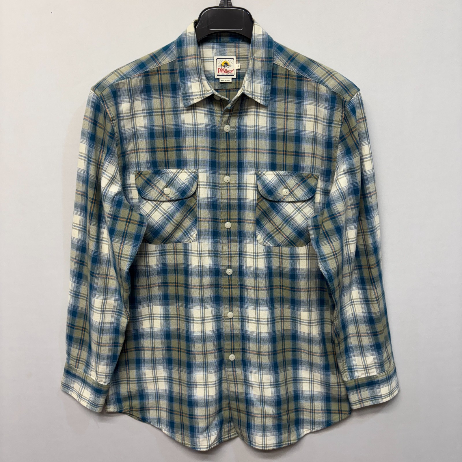 Surf Pendleton Men Long Sleeve Button Flannel Shi… - image 1