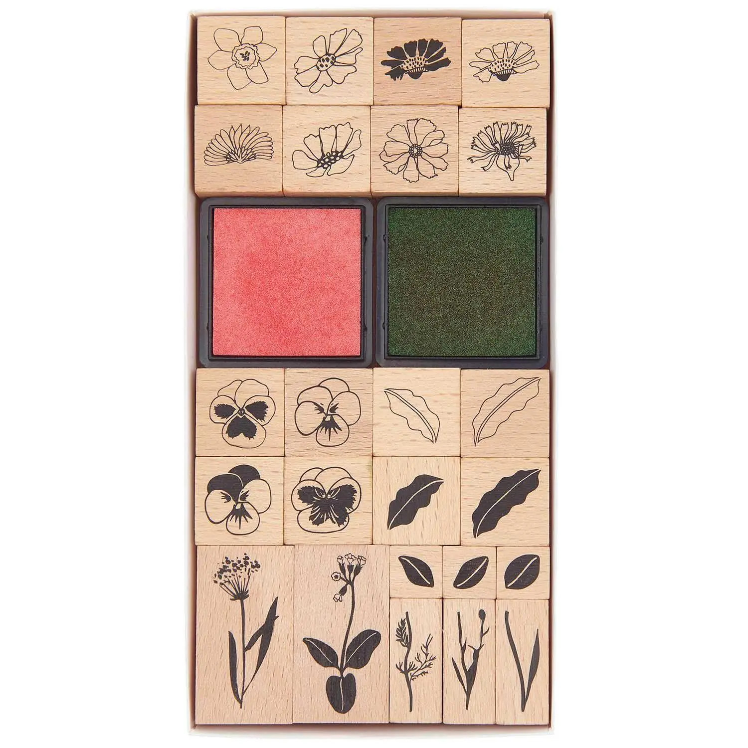 Rico Design Grün/Rosa Stempel, Stempelset Futschikato, Blumen.300839 - Image 2