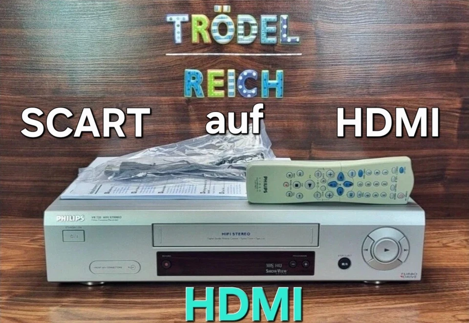 Videorecorder VCR VHS Videorekorder FB + BA HDMI Adapter 12 Monate Garantie# - Bild 2 von 4