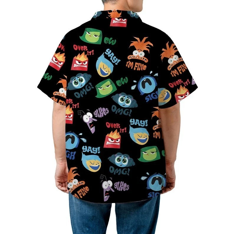 Unisex Inside Out 2 Emotions Hawaiian Shirt