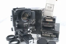 Exc Plaubel SST Bellows , Sliding Rail , 105mm f/3.5 for Nikon F L39 *M0047