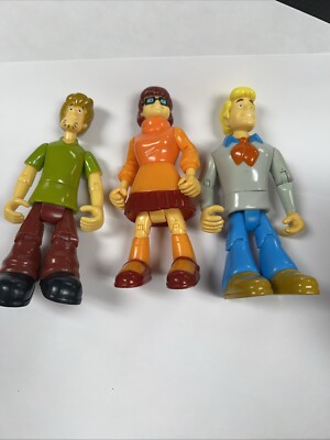 2007 Hanna Barbera Scooby Doo Articulating Figures Thinkway Shaggy Velma Fred