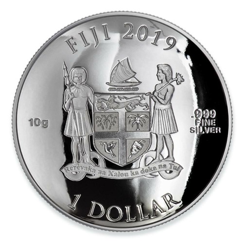 Fidschi 2019 1$ Marvel CAPTAIN AMERICA Schild gewölbt 10g reine Silbermünze - Bild 6 von 6