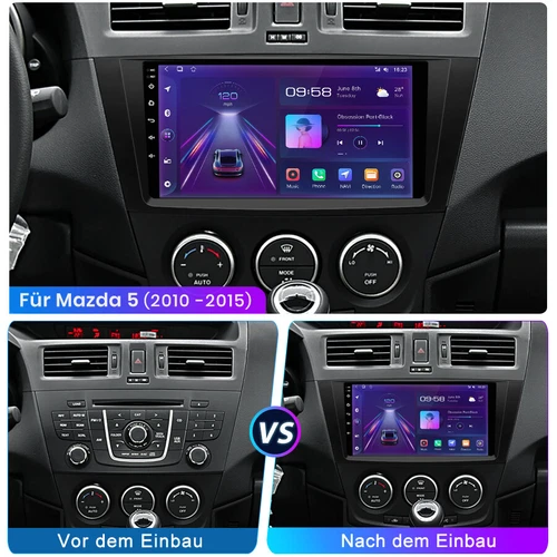 4+64G Für Mazda 5 2010-2015 Android 13 Autoradio CarPlay GPS Navi RDS BT - Bild 1 von 12