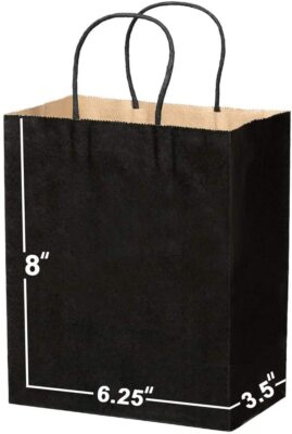 Kraft Paper Bag Party Shopping Gift Bags Retail Merchandise with