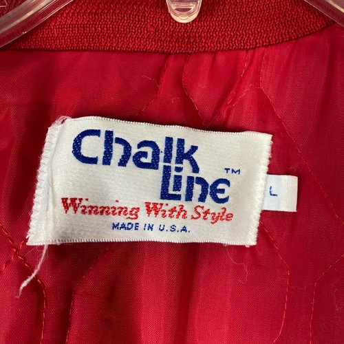 VTG 80s Super Bowl XXII Chalkline L Satin Bomber Jacket Bronco Redskins CocaCola - Picture 3 of 12