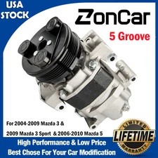 For Mazda 3 Mazda 5 3 Sport 2.0 2.3L 2004-2010 AC A/C Air Conditioner Compressor