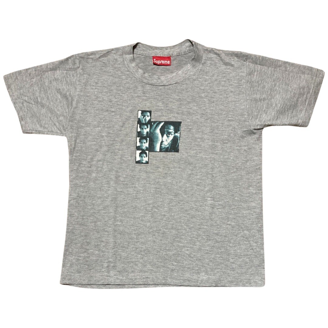 Supreme Tee Shirt jean michel basquiat photo reel grey