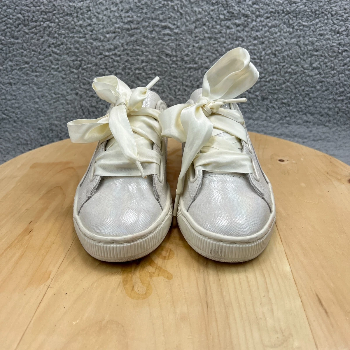Puma basket cheap heart grey