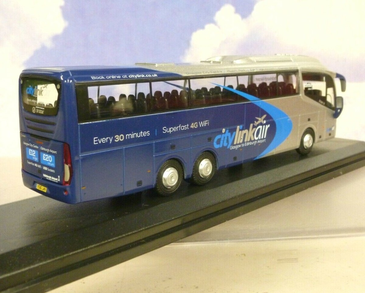 OXFORD 1/76 SCANIA IRIZAR i6 BUS/COACH CITY LINK AIR GLASGOW