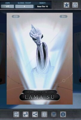 Star Wars Card Trader - 2021 Base Tier 10 54321 - Lama Su 4cc