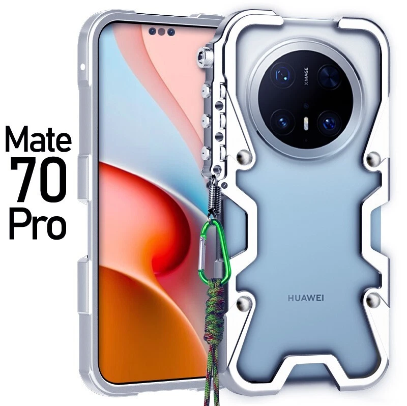 装甲螺丝金属框架防撞防震保护壳 适用于华为 Mate 70 Pro + ,70 Pro - 第 16 张/共 18 张