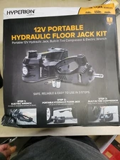 Deltran Hyperion Roadside Tire Change Kit Portable 12V Hydraulic Jack