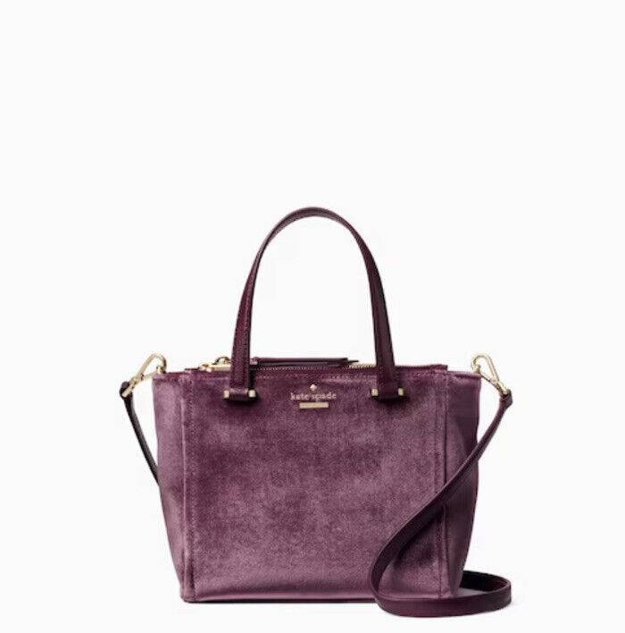 Kate Spade Dawn Place Velvet Mini Kona Satchel Crossbody Kate Spade Dawn Place Velvet Mini Kona Satchel Crossbody